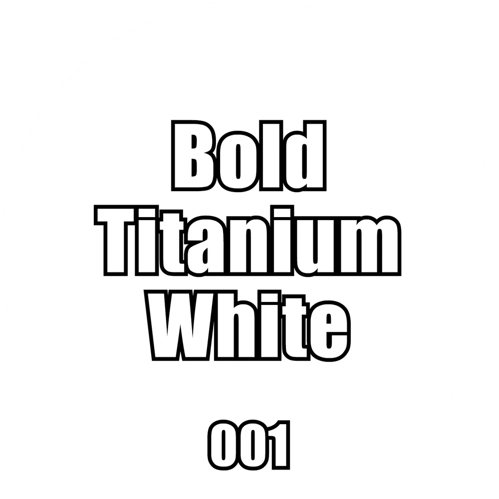 Paints Singles: 001-Pro Acryl Bold Titanium White