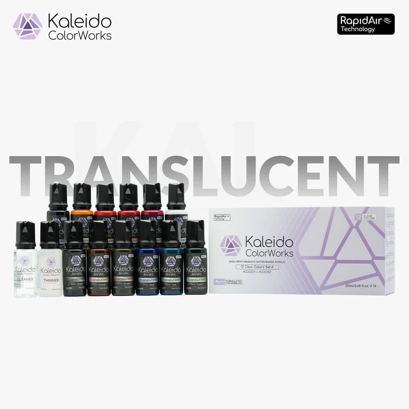 009 Kaleido Colors: 12 Clear Colors Set