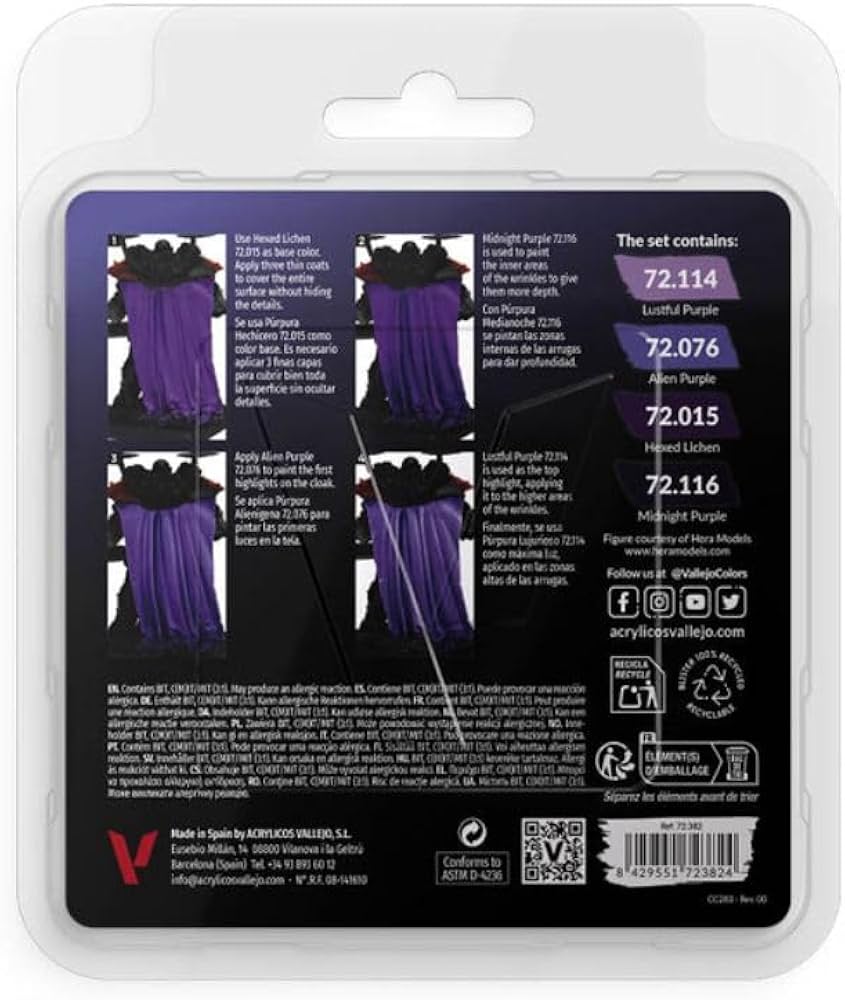 Paints sets: Vallejo BSL Purple Game Color