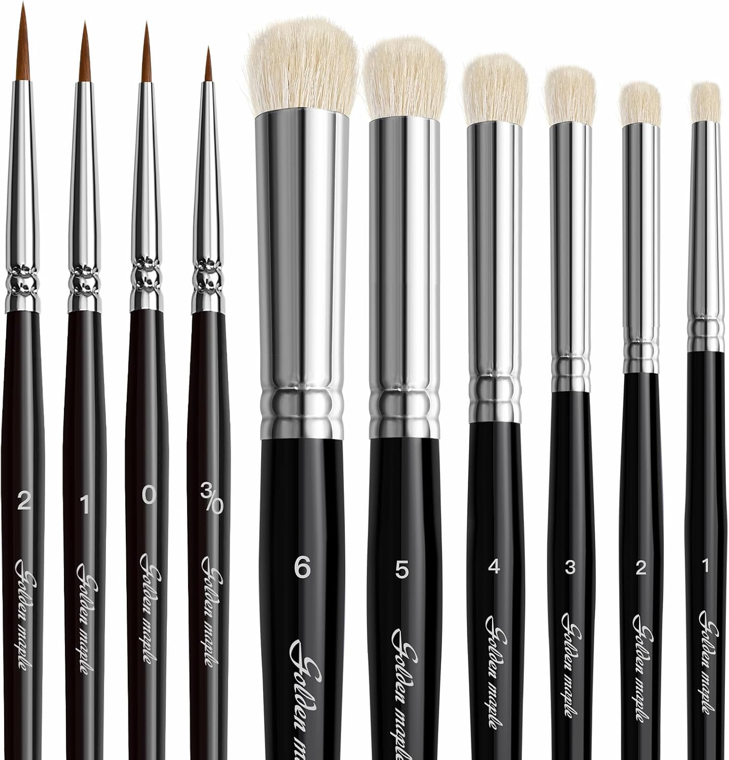 Brush: Set Golden Maple 10 brushes 6 drybrush 4 fine detail