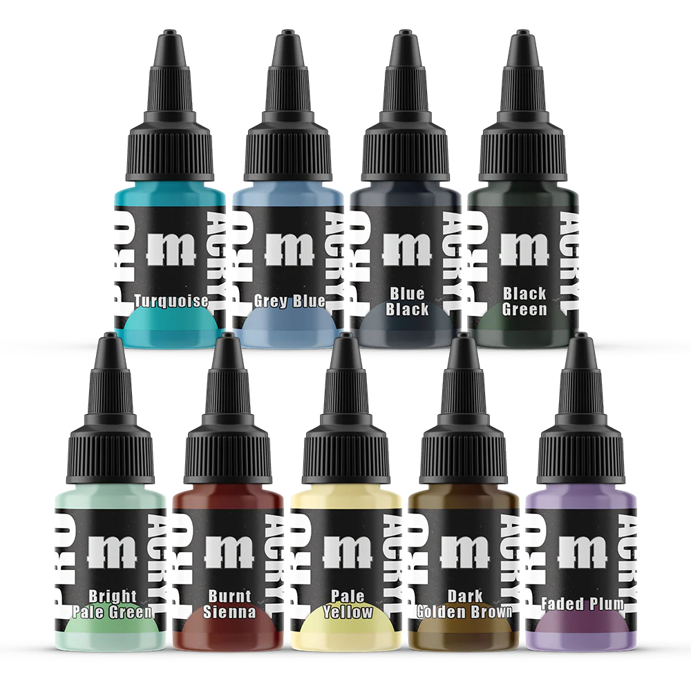 004 Paints:Pro Acryl Expansion Set #3 - 9 Colors