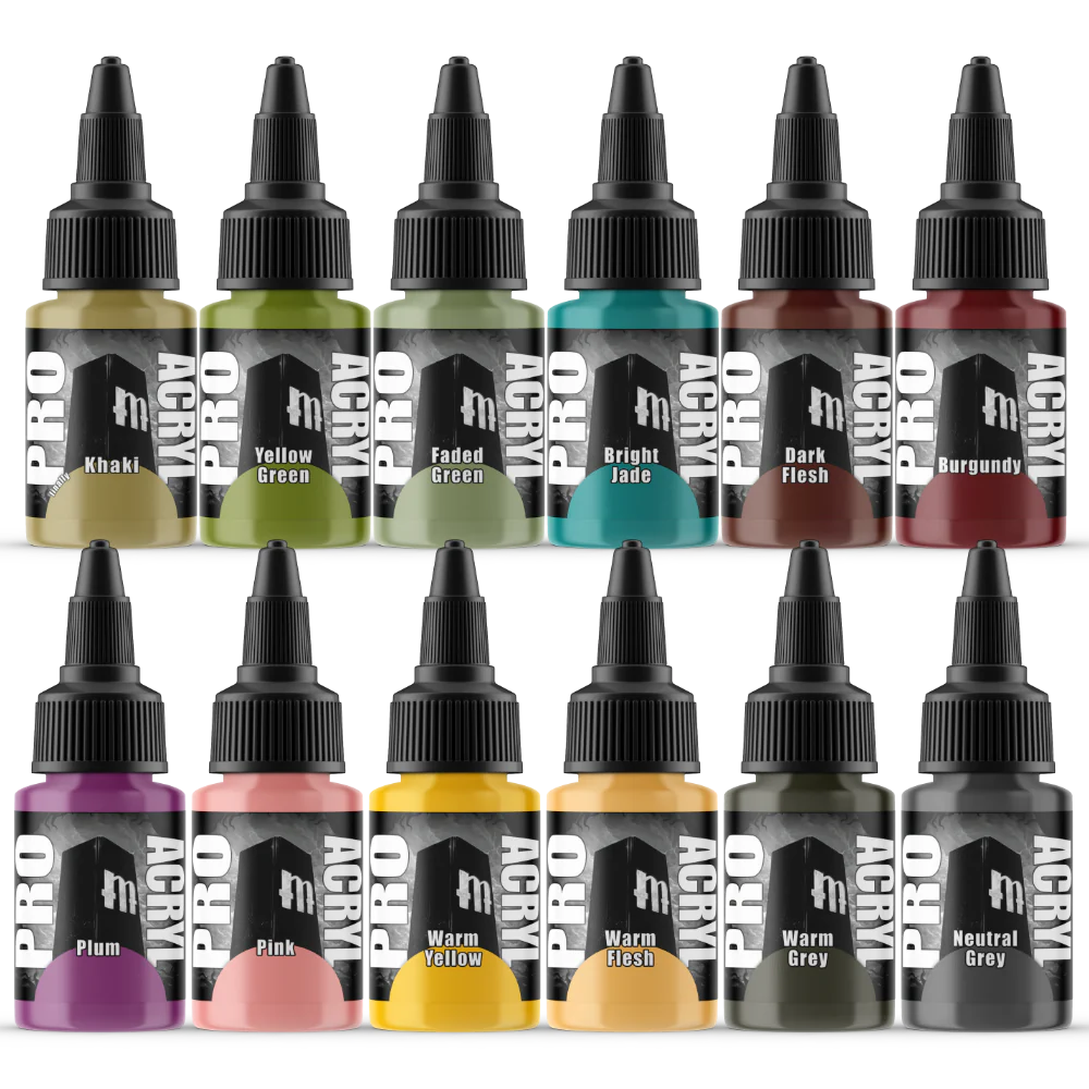 005 Paints:Pro Acryl Expansion Set #4 - 12 Colors