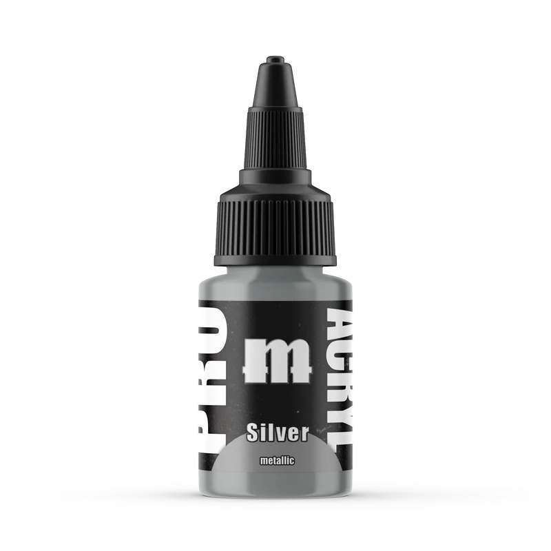 Paints Singles: 025-Pro Acryl Silver