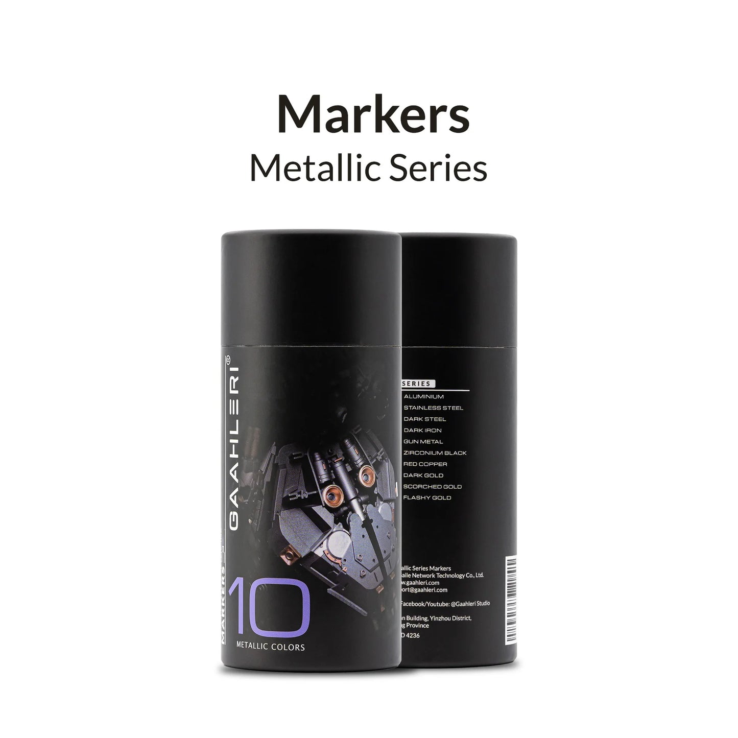 Gaahleri: Metallic Series Marker 10 colors Set