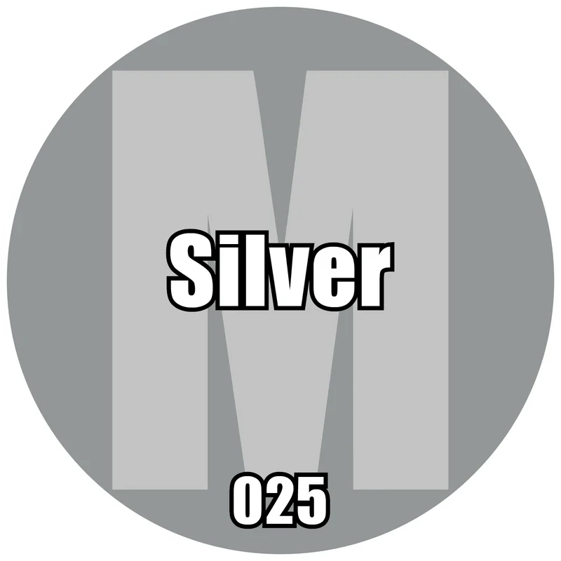 Paints Singles: 025-Pro Acryl Silver