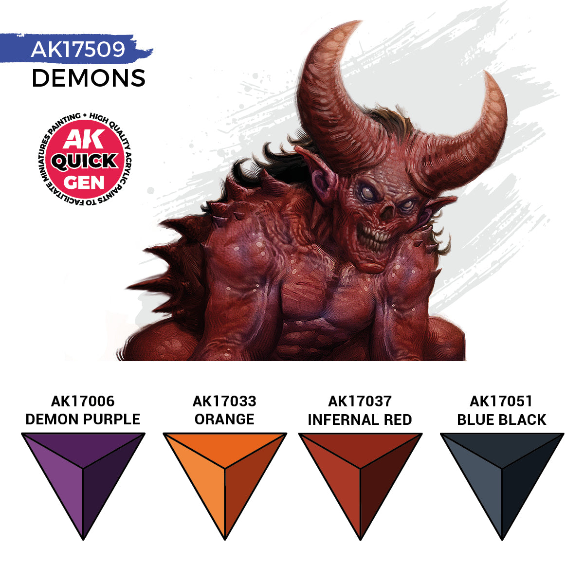 Paints sets:AK Interactive Quick Gen - Demons (Set)