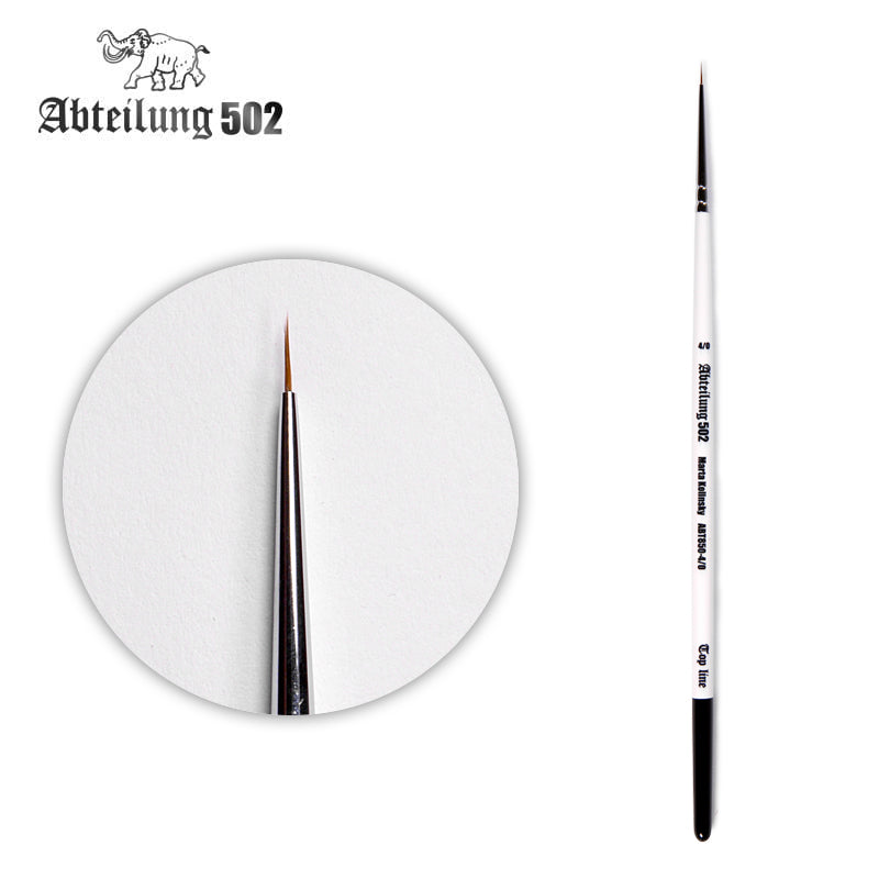 Brush: AK TOP LINE Top Line Marta Kolinsky 4/0 Brush