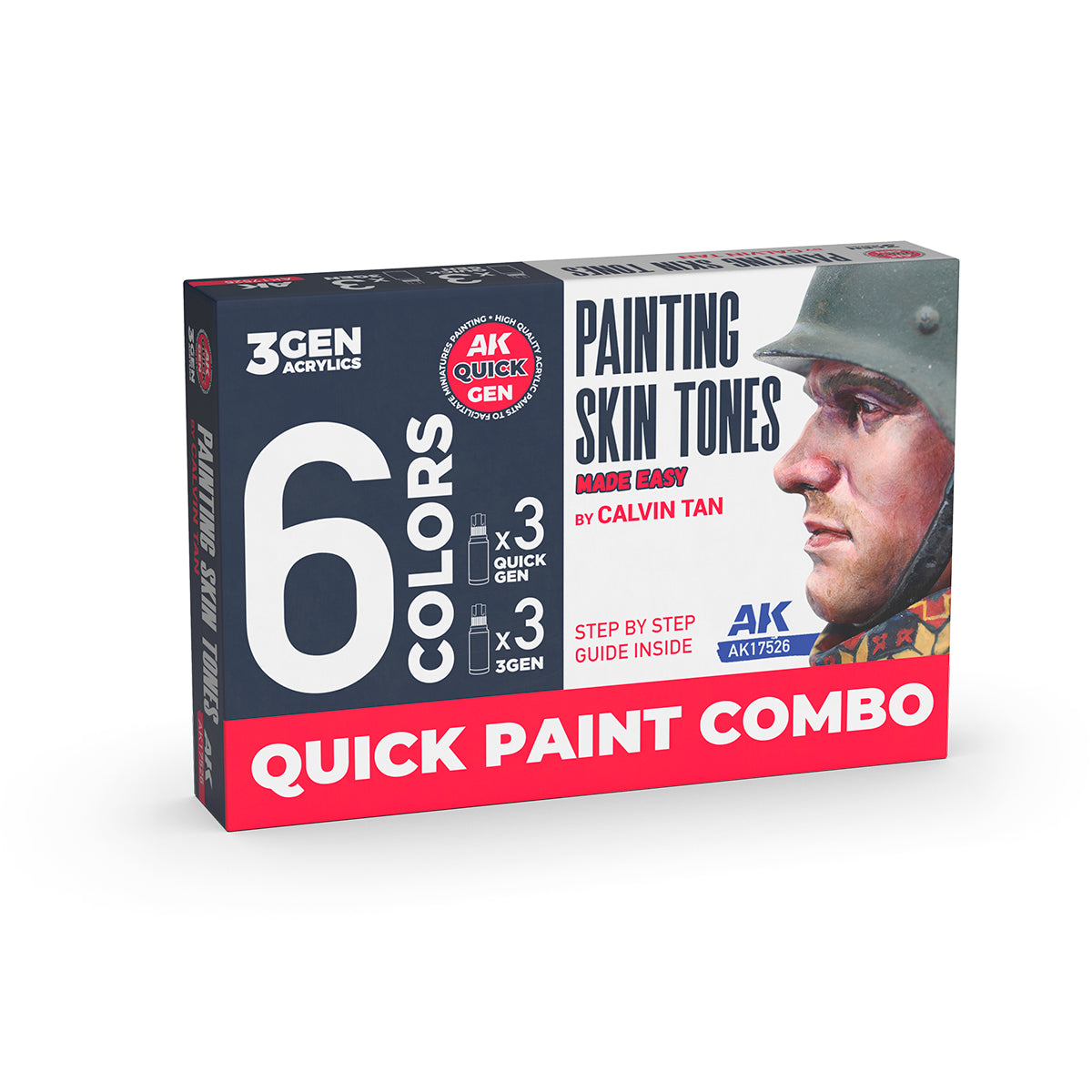 Paints sets:AK Interactive Painting Skin Tones Acrylic Paint Set