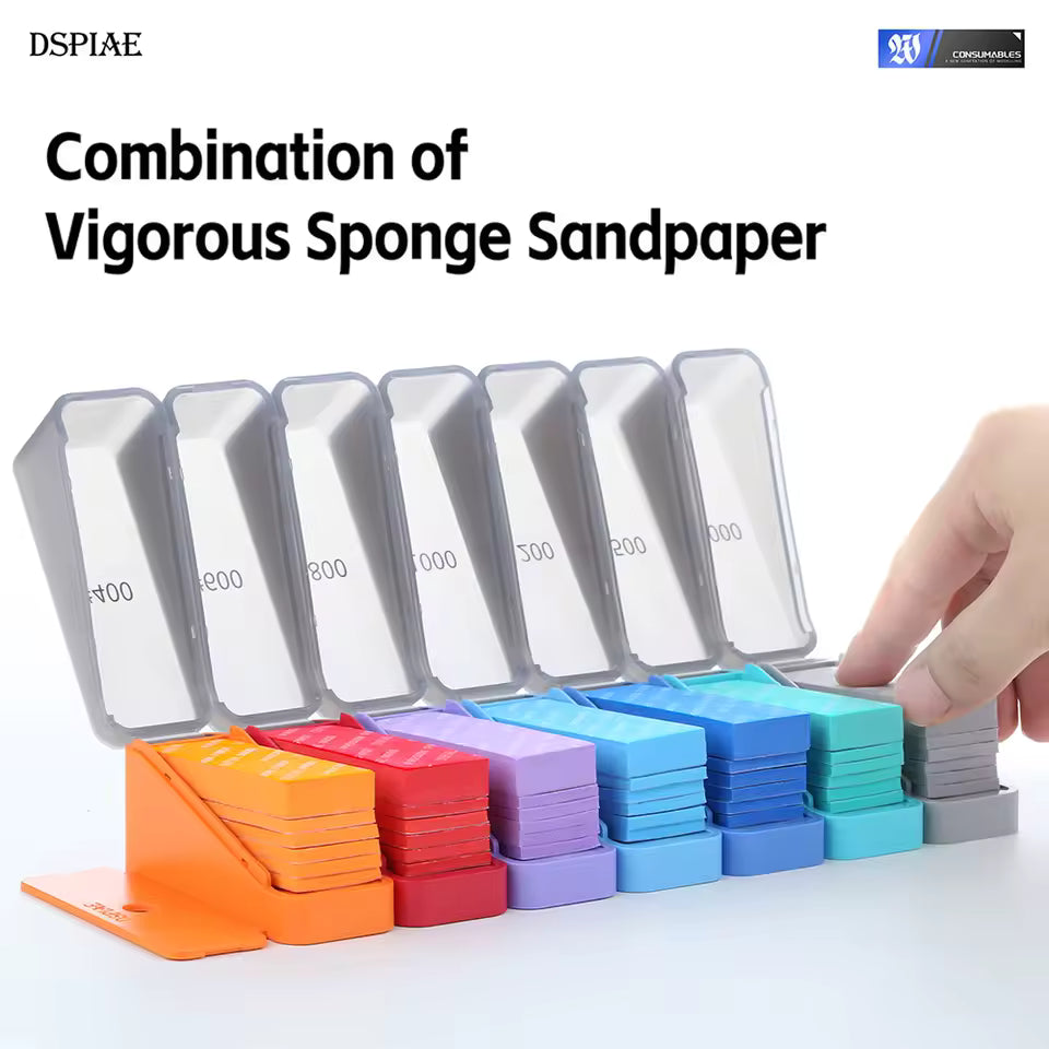 DSPIAE Vigorous Sponge Sandpaper Set