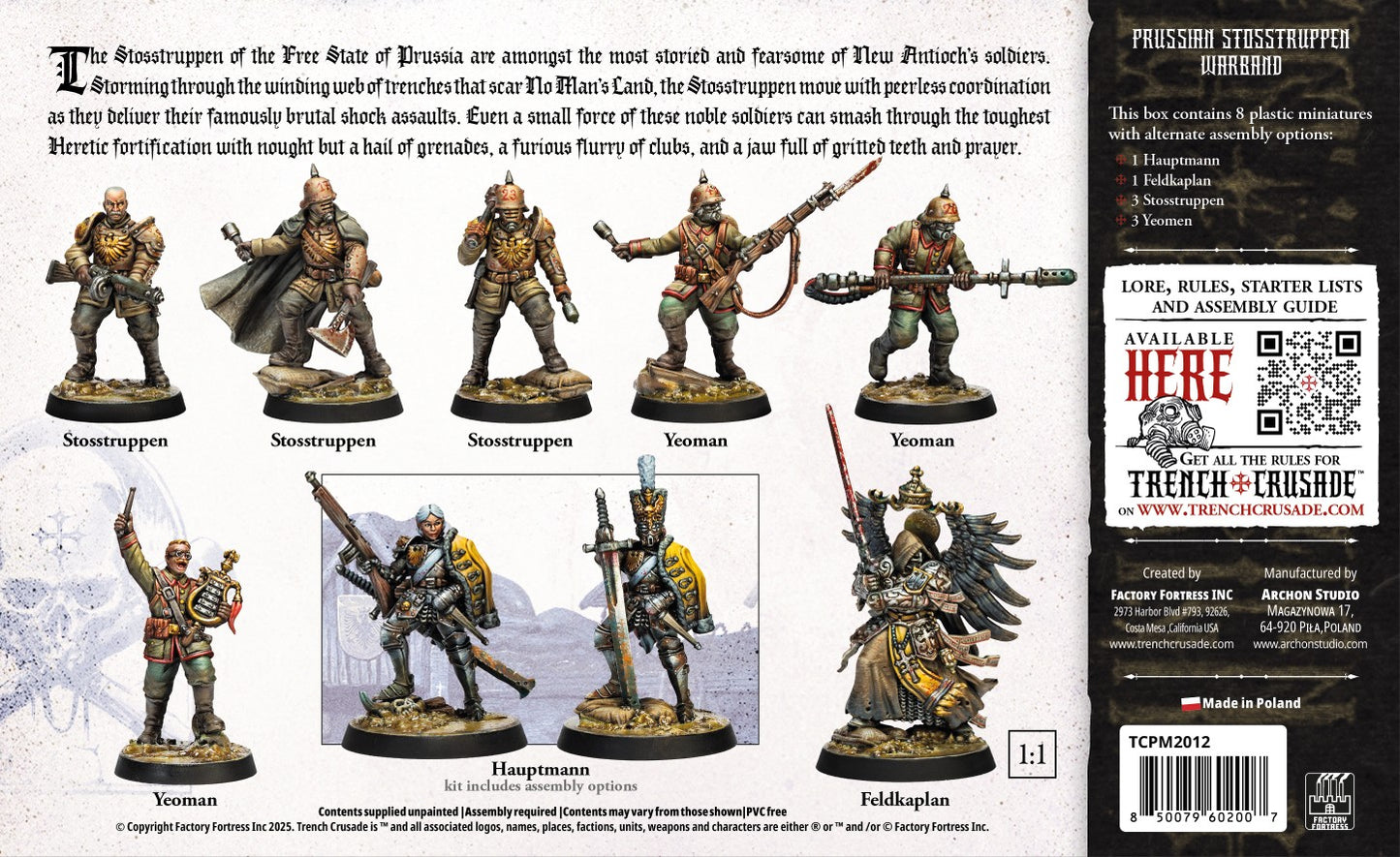 Archon Studio Trench Crusade: Prussian Stosstruppen