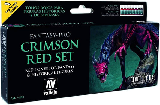 Paints sets:  Crimson Red Tones Fantasy-Pro Paint