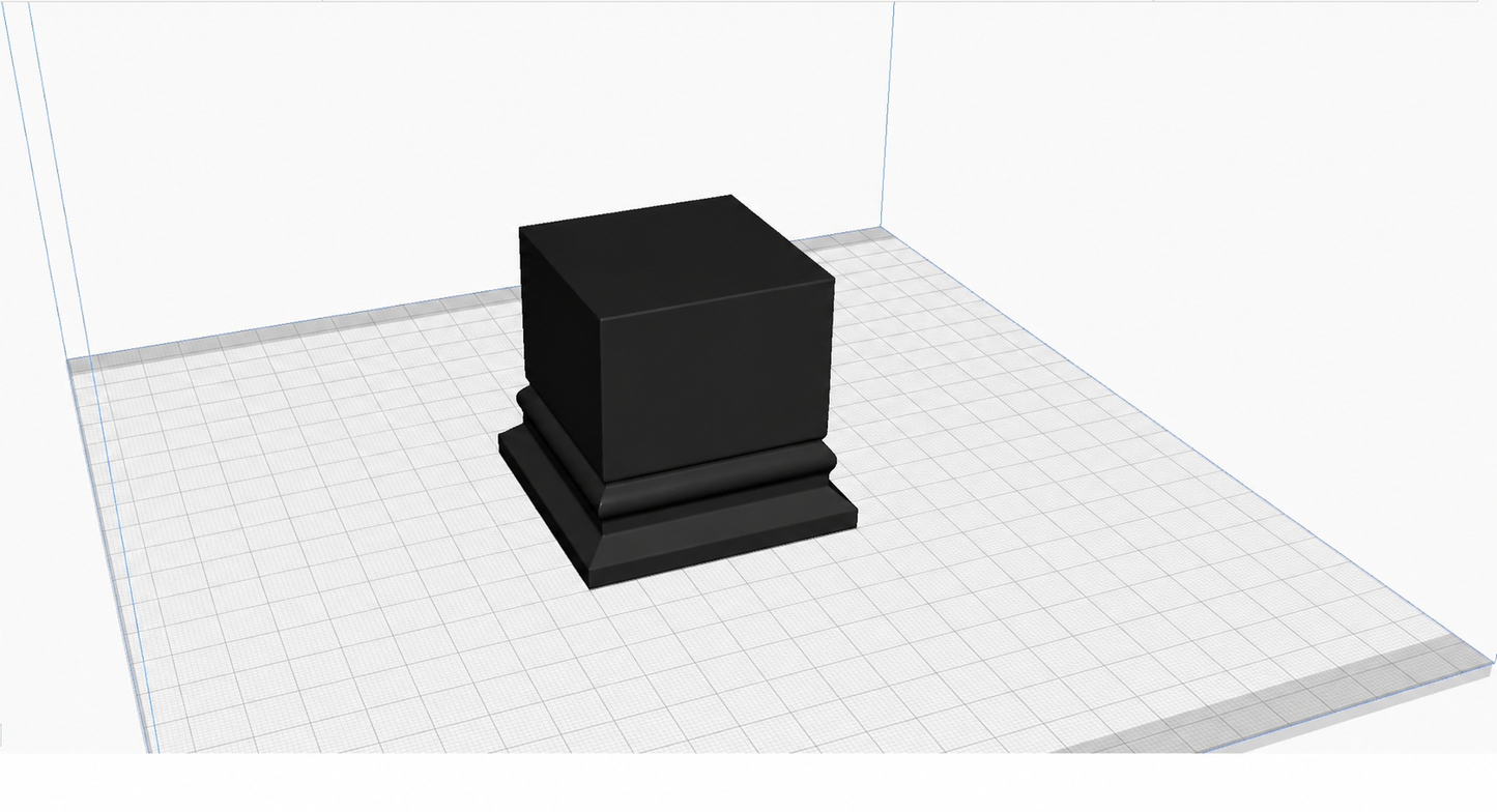 Exhibicion square base 6x6cms
