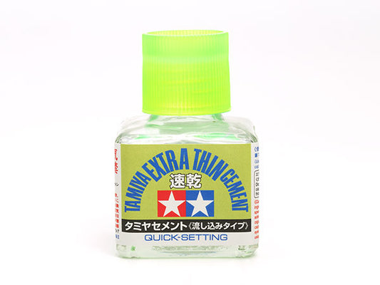 Tamiya Cement and Tools Extra-Thin Cement Quick Setting(40ml Bottle)