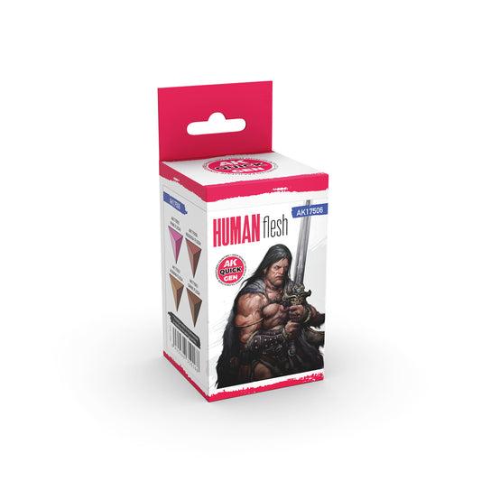 Paints sets:AK Interactive Quick Gen - HUMAN FLESH