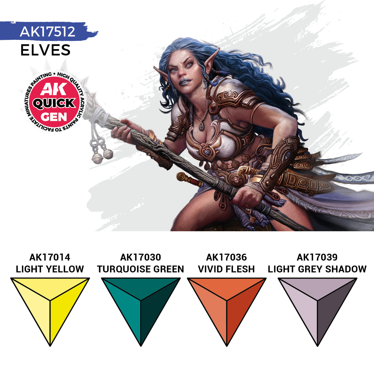 Paints sets:AK Interactive Quick Gen - Elves (Set)