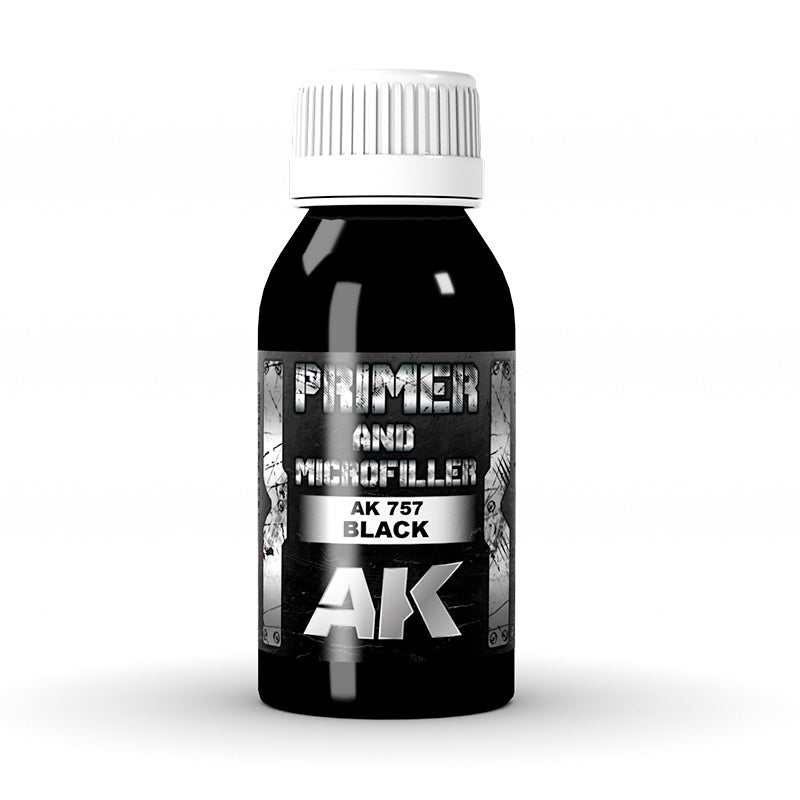AK interactive Primer: BLACK PRIMER AND MICROFILLER (Enamel)