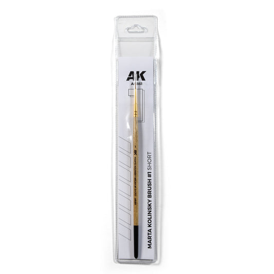 Brush: AK Interactive Marta Kolinsky Brush #1 Short