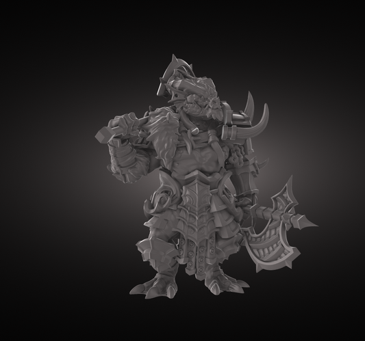 3D Figure: BTB_Dragonborn_Bardbarian