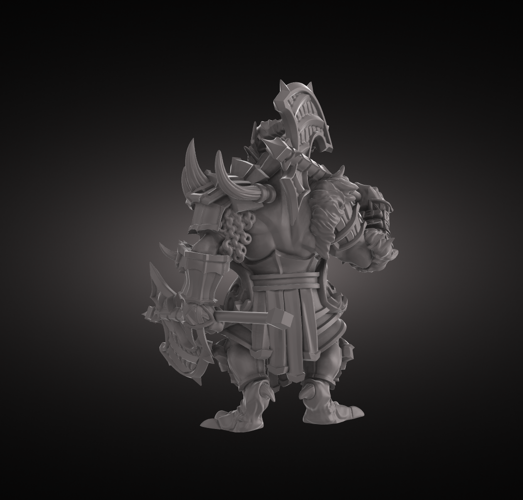 3D Figure: BTB_Dragonborn_Bardbarian