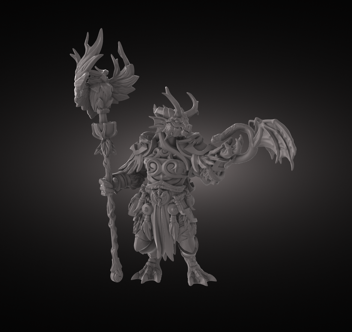 3D Figure: BTB_Dragonborn_Druid