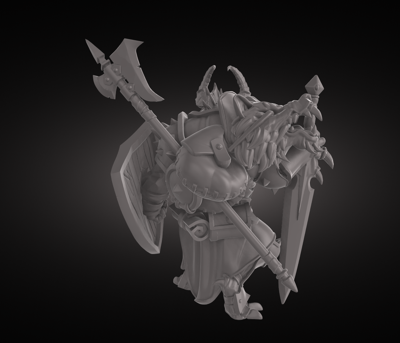 3D Figure: BTB_Dragonborn_Fighter