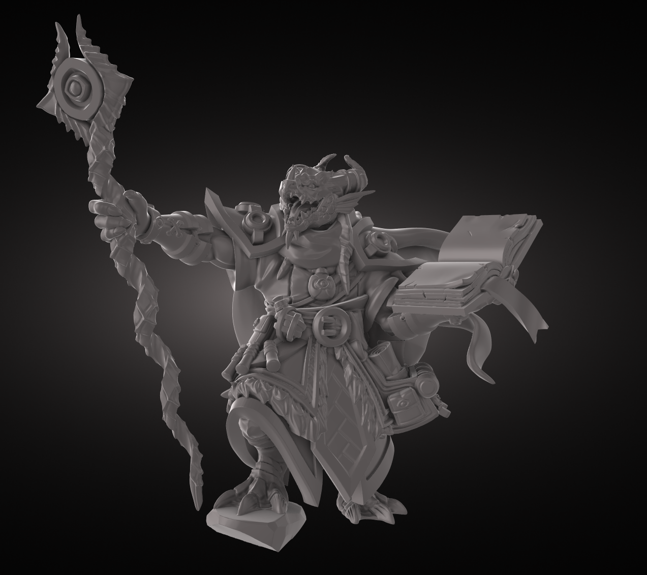 3D Figure: BTB_Dragonborn_Sorcerer