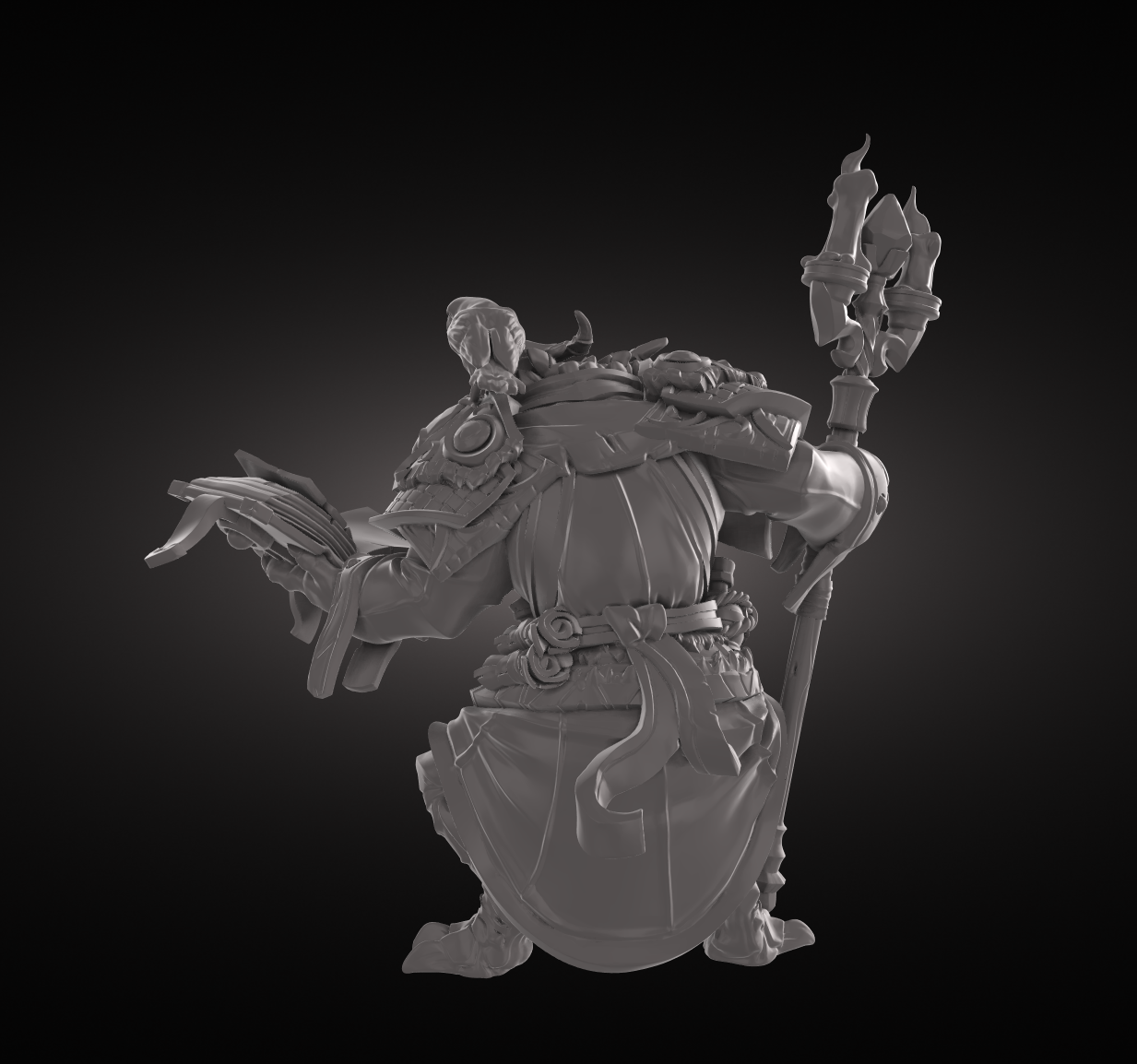 3D Figure: BTB_Dragonborn_Wizard