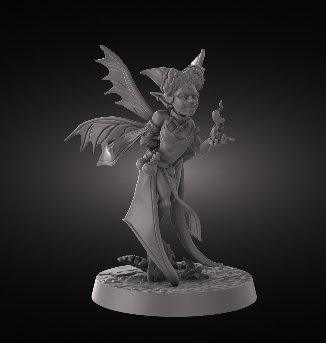 3D Figure: BTB_Pixie_Warlock