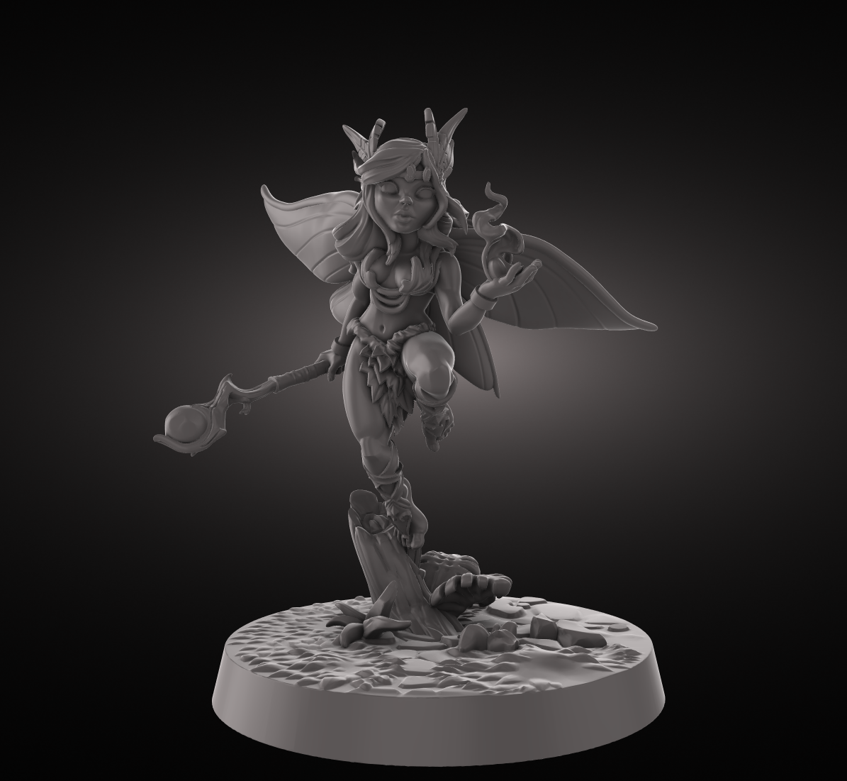 3D Figure: BTB_Pixie_druid