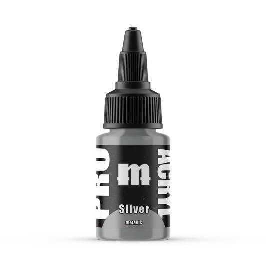 Paints Singles: 025-Pro Acryl Silver