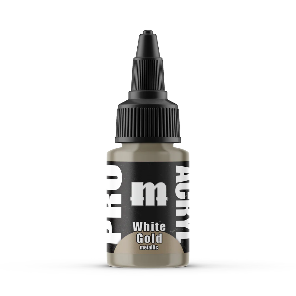 Paints Singles: 029-Pro Acryl White Gold