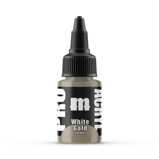 Paints Singles: 029-Pro Acryl White Gold