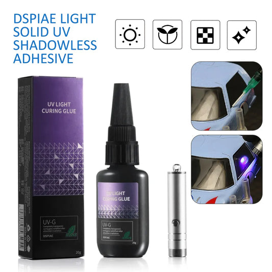 Dspiae: UV curing glue and lamp
