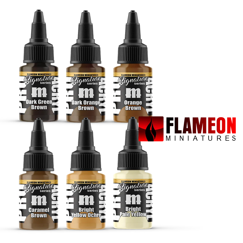 013 Paints:Pro Acryl Signature Series Set 5 - Flameon Miniatures