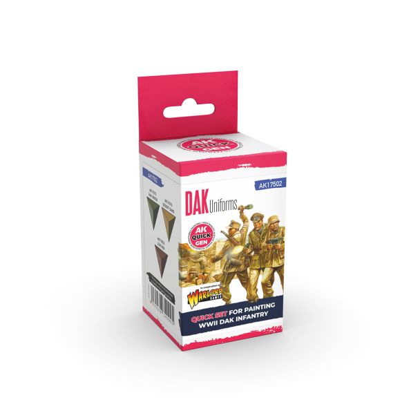 Paints sets: AK Interactive Quick Gen - Dak Uniforms (Set)