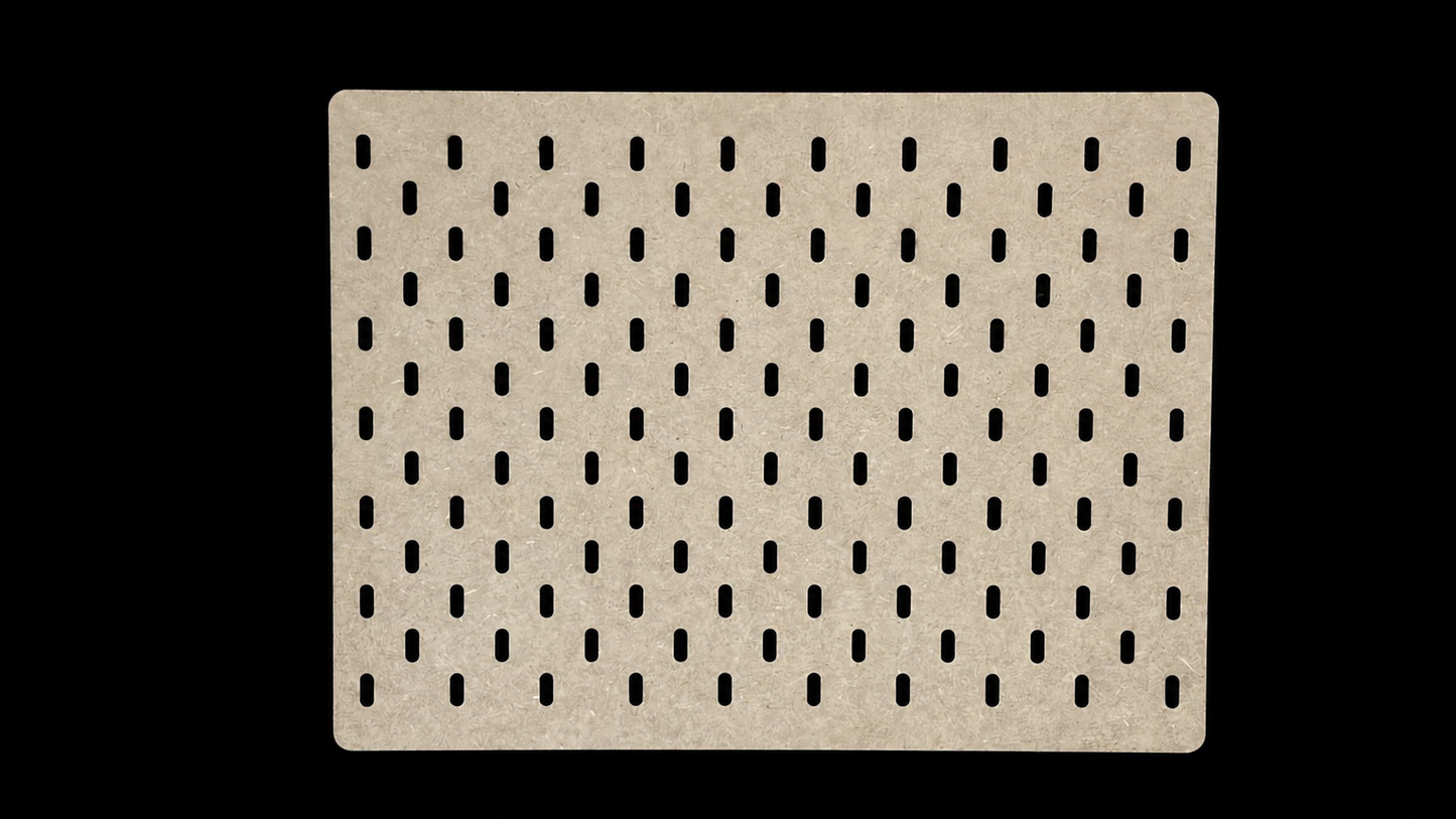 02A-Pegboards Skadis holes 29,5 x39cms